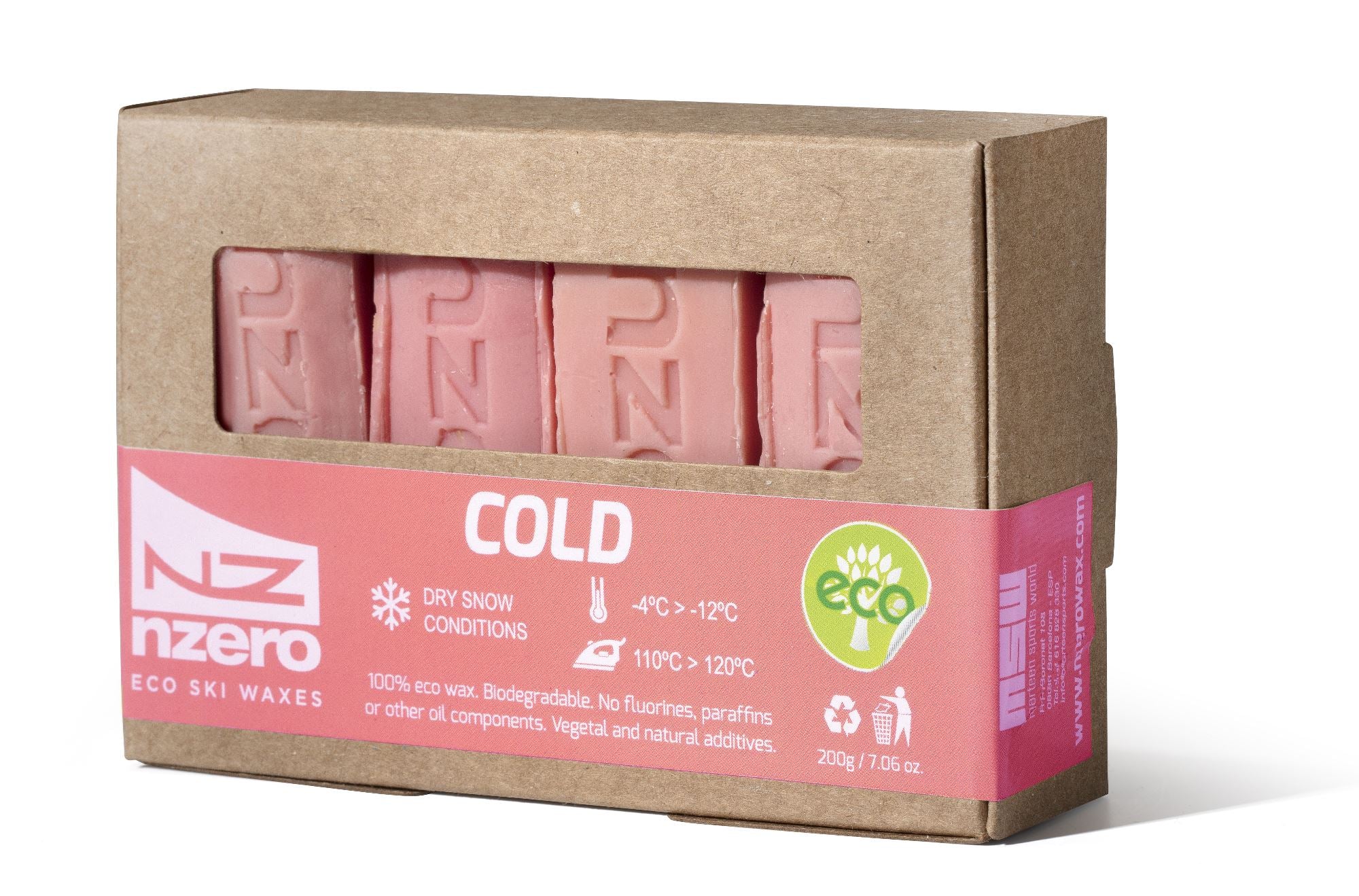 Pack NZERO wax Cold Pink 200g (50gx4)