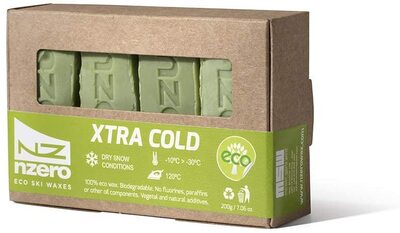 Cirage écologique Snowboard Pack De Farts Biologiques N-ZERO Pour Ski Et Snowboard - 200g (4x50g) - Sans Fluor - Pour -5°C à 5°C Fartage Ski